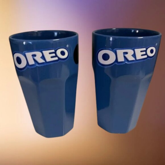 Set of 2 Ceramic Oreo Cups - NWOT - Picture 1 of 5